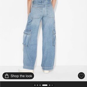 Wild Fable Blue Baggy Cargo Jeans